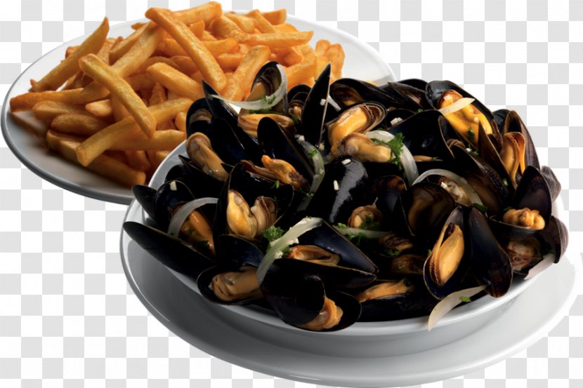 Mussel Moules-frites French Fries Bourges Food - Vegetarian - Fish Transparent PNG