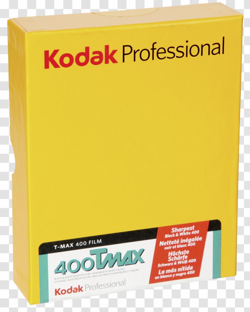 Photographic Film Kodak T-MAX Sheet Black And White - Brand - Camera Transparent PNG