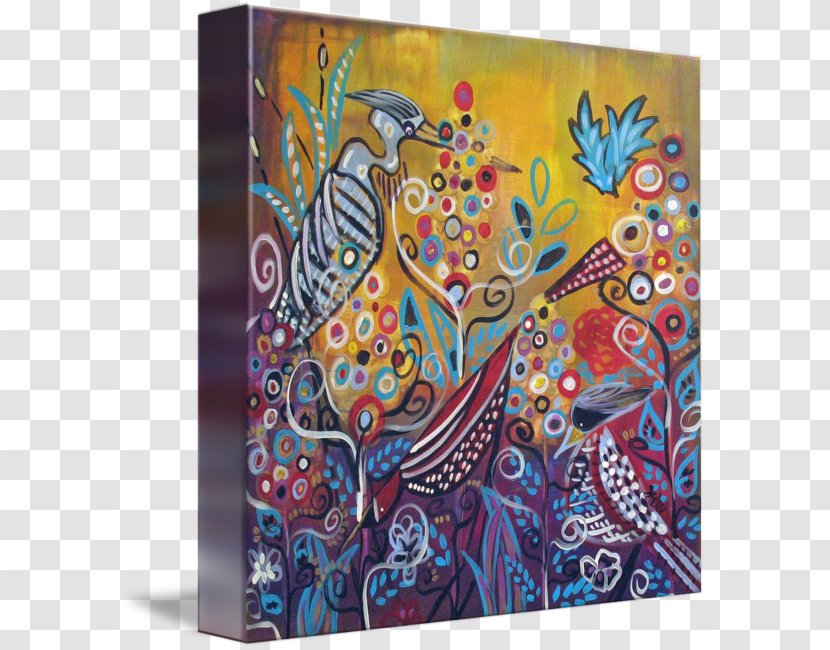 Modern Art Acrylic Paint Painting Gallery Wrap Transparent PNG
