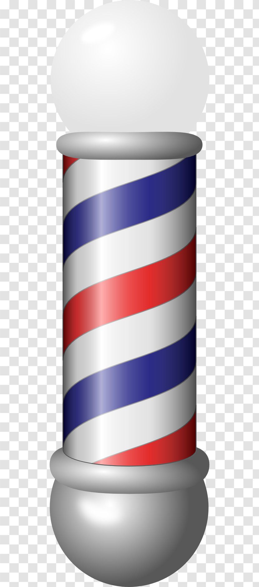 Barber's Pole Clip Art - Cylinder - Barber Cliparts Transparent PNG