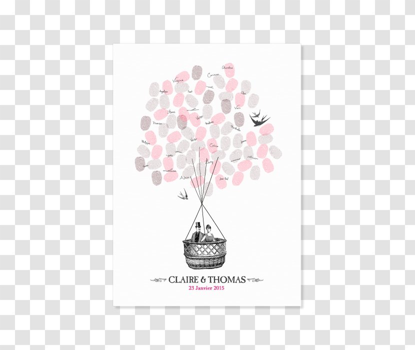 Guestbook Fingerprint Wedding Marriage - Romance Posters Transparent PNG