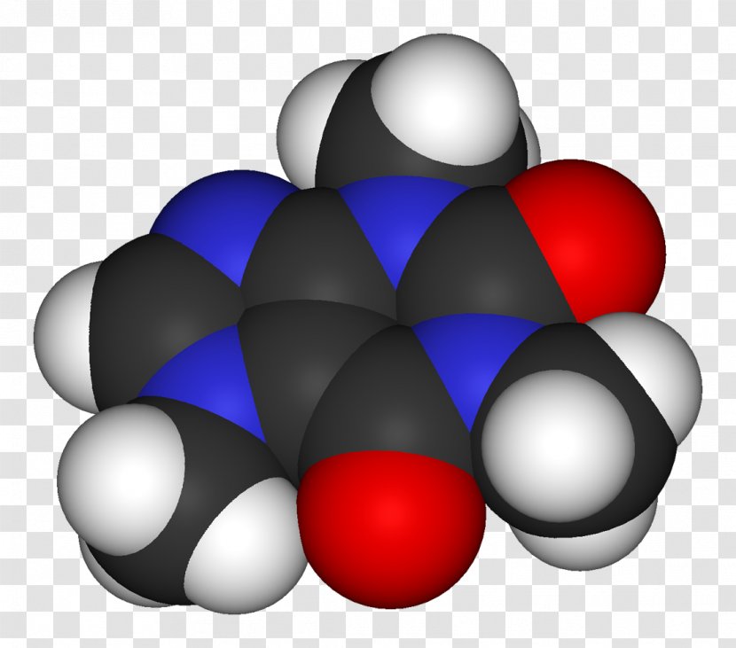 Coffee Caffeine Molecule Metilxantina Alkaloid - Chemistry Transparent PNG