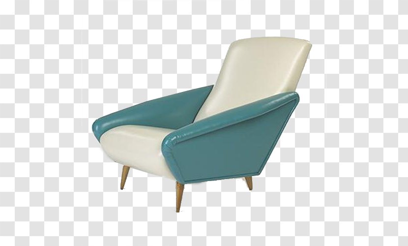Chair Couch Chaise Longue Furniture - Small Fresh Decorative Blue Sofa Transparent PNG