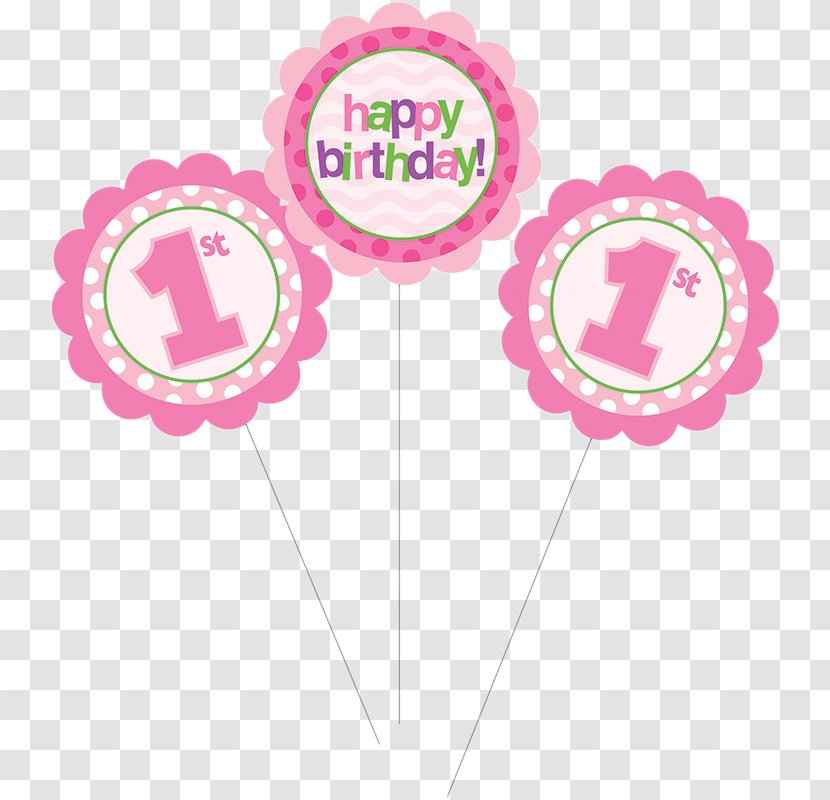 1st Birthday Assorted Centrepiece Sticks Pack Of 3 Party Balloon - Feestversiering - Outer Space Decoration Ideas Transparent PNG