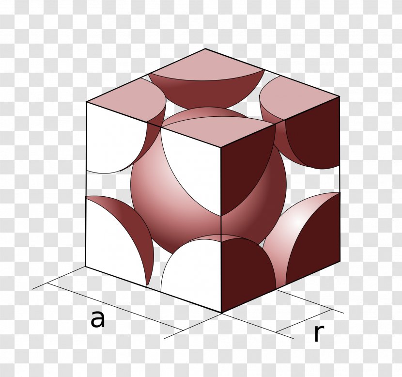 Cubic Crystal System Structure Lattice Close-packing Of Equal Spheres Atomic Packing Factor - Cube Transparent PNG