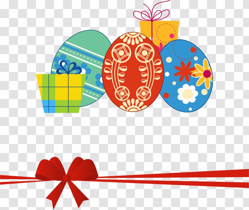 Easter Egg Postcard Gift - Eggs Gifts Vector Image Transparent PNG