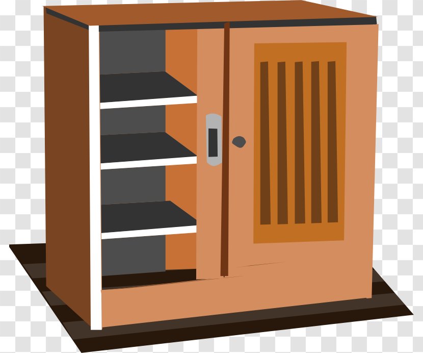 Cupboard Kitchen Cabinet Closet Clip Art - Wood Stain Transparent PNG