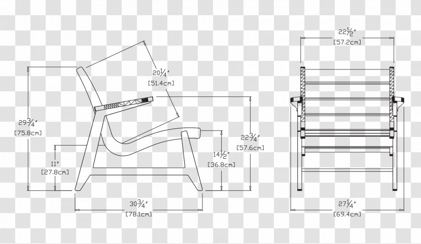 Eames Lounge Chair Barcelona Table Chaise Longue - Monochrome Transparent PNG