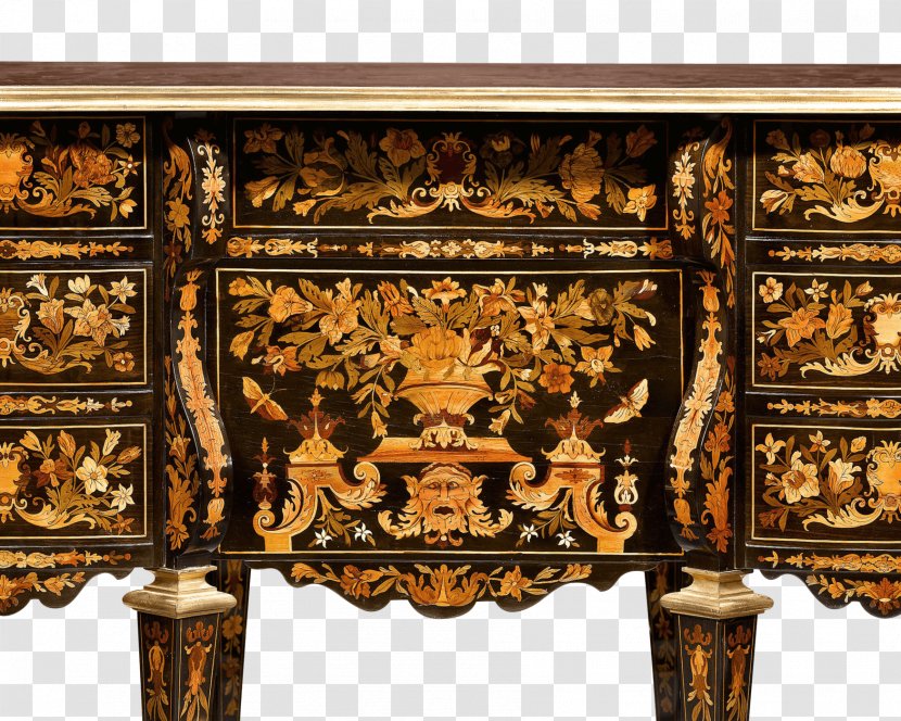 Table Writing Desk Marquetry Furniture - Antique Transparent PNG