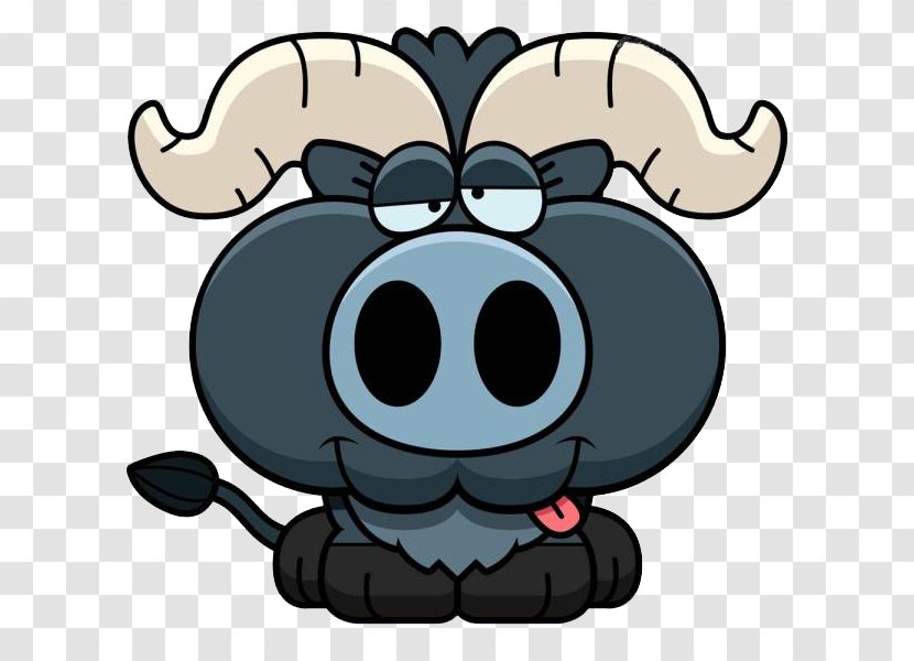 Ox Cattle Calf Illustration - A Big Bull Transparent PNG