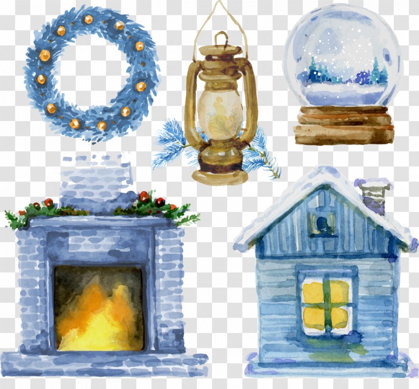 Fancy Dress Christmas - Gratis - Houses With Oil Lamps Transparent PNG