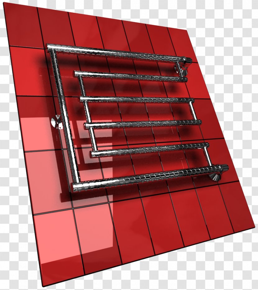 Heated Towel Rail Bathroom Plumbing Fixtures Online Shopping - Red - Daylighting Transparent PNG