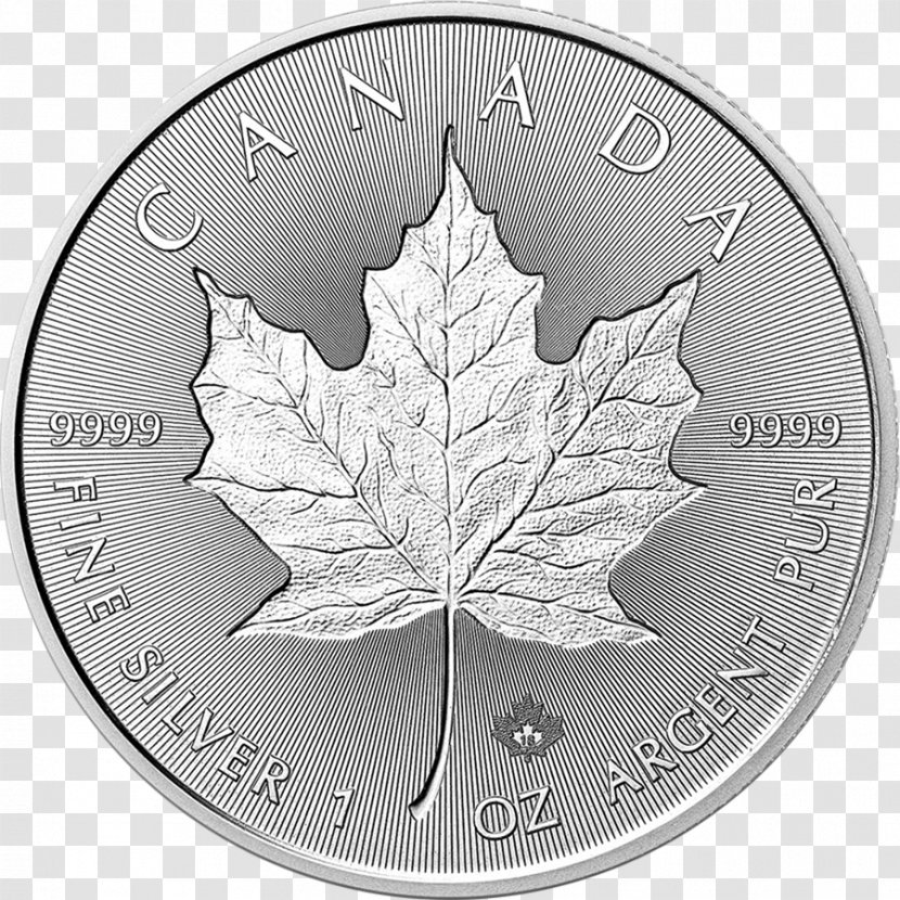Canadian Silver Maple Leaf Gold Bullion Coin - Royal Mint Transparent PNG