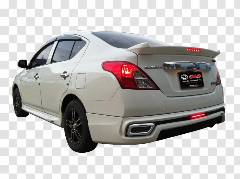 Nissan Almera Bumper Compact Car - Auto Part Transparent PNG