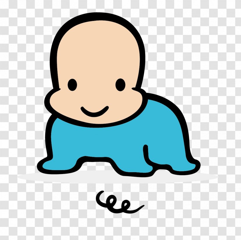 Logo Royalty-free Child Creativity - Facial Expression - Cartoon Crawling Baby Transparent PNG