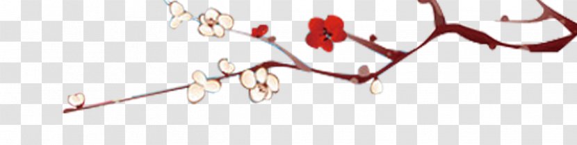 Plum Blossom Download - Cartoon - A Peach Tree Transparent PNG