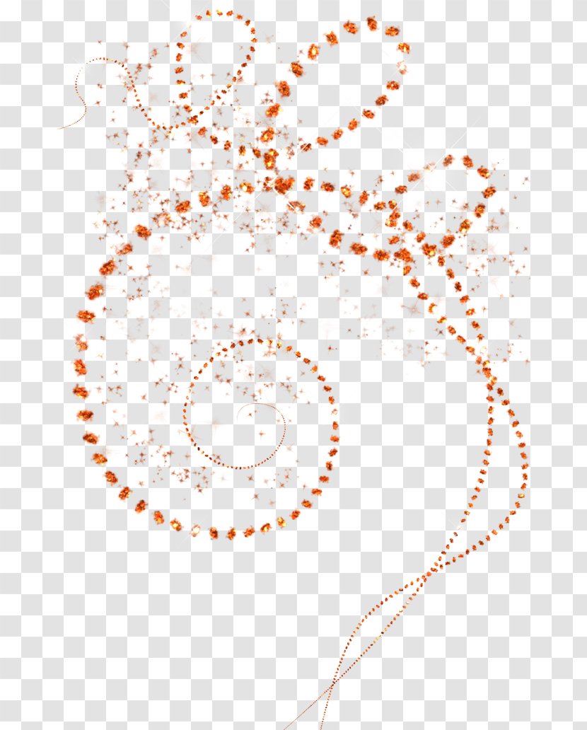 Symbol - Point - Orange Necklace Transparent PNG