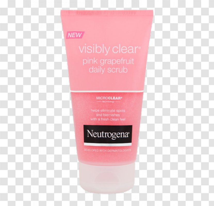 Lotion Cream Neutrogena Clean & Clear Exfoliation - Cosmetics - Pink Grapefruit Transparent PNG