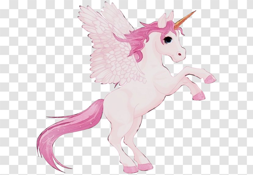 Unicorn Cartoon - Animal Figure - Wing Mane Transparent PNG