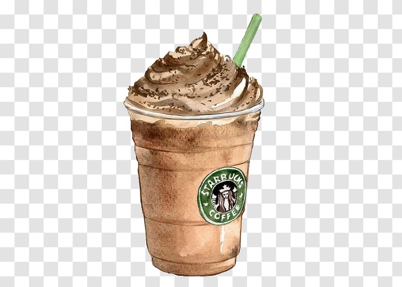 Iced Coffee Ice Cream Latte Frappé - Food Transparent PNG