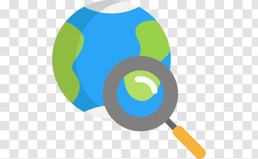 Earth Magnifying Glass Icon - Vecteur - And A Transparent PNG