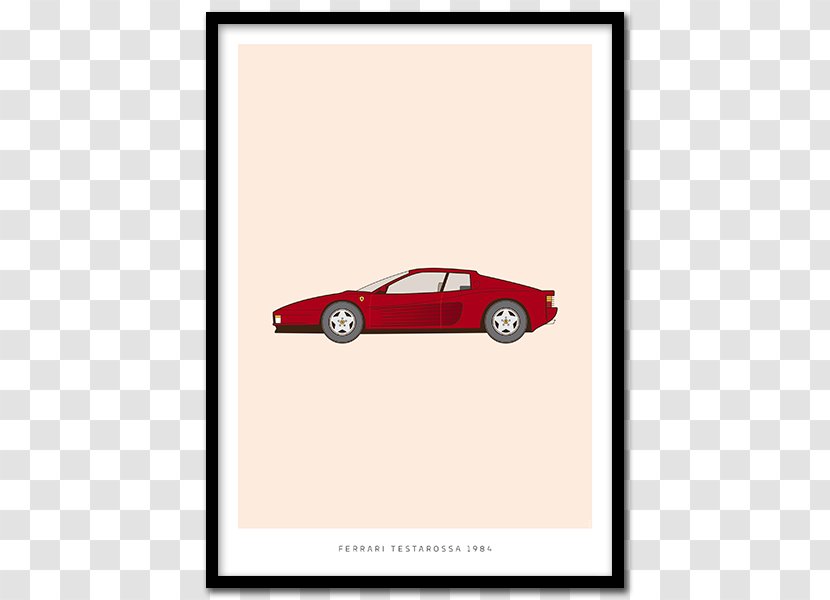 Car Ferrari Testarossa Citroën Poster - Citro%c3%abn 2cv Transparent PNG