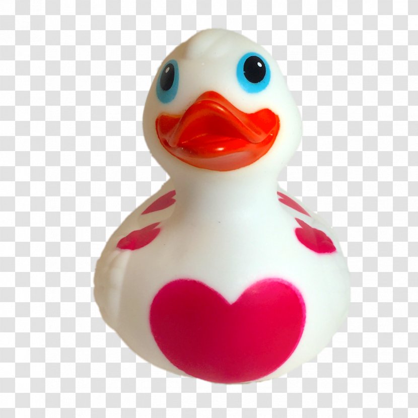 Rubber Duck American Pekin Toy Bathtub - Heart Transparent PNG