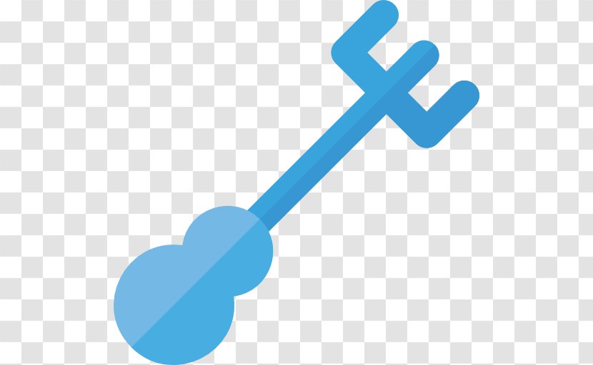 Icon - Text - Blue Fork Transparent PNG