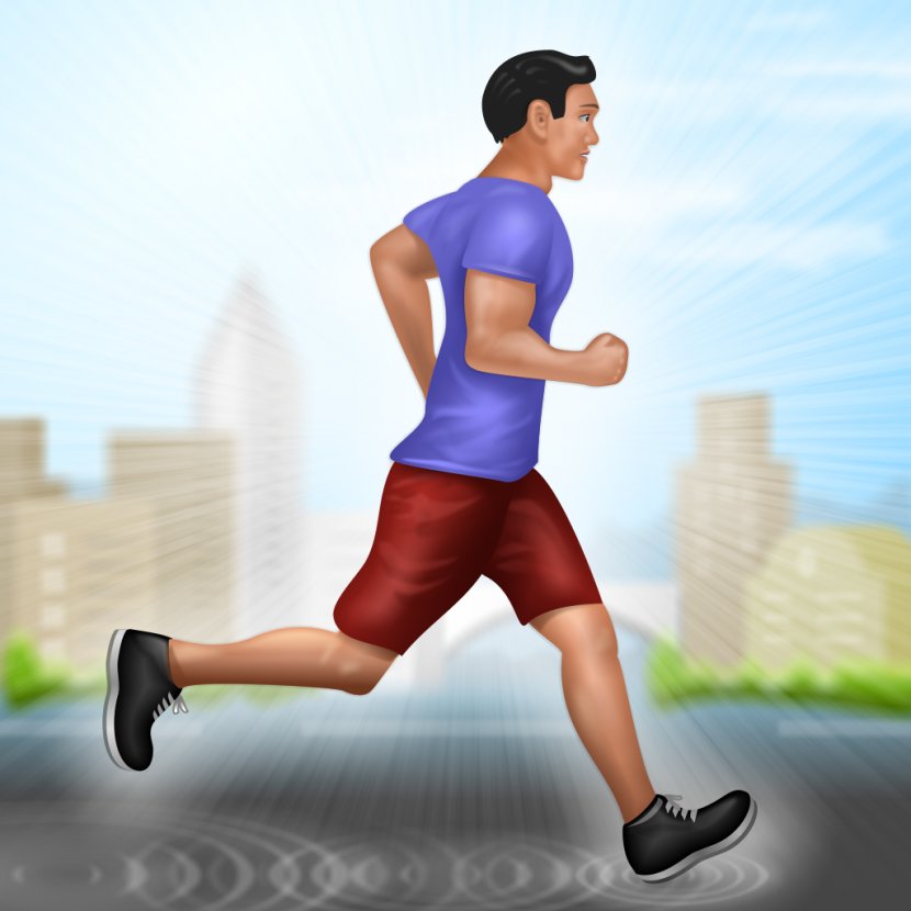 IPhone IPod Touch App Store - Cartoon - Running Transparent PNG