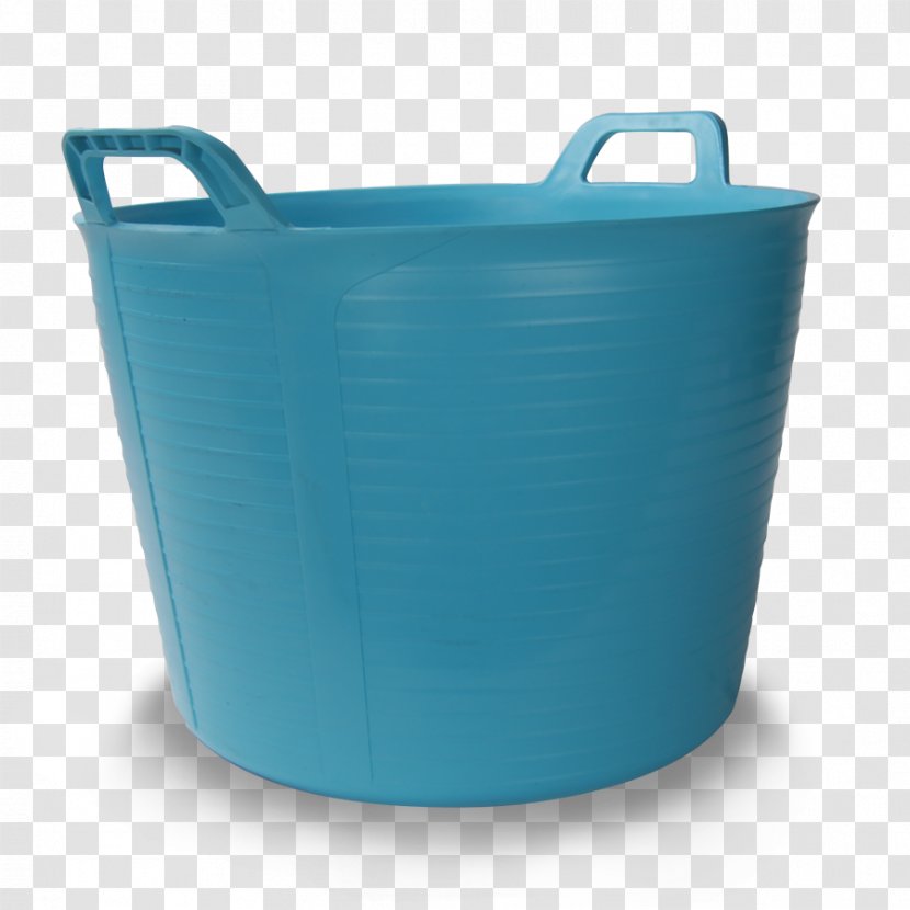Plastic Basket Blue Lid Turquoise Transparent PNG