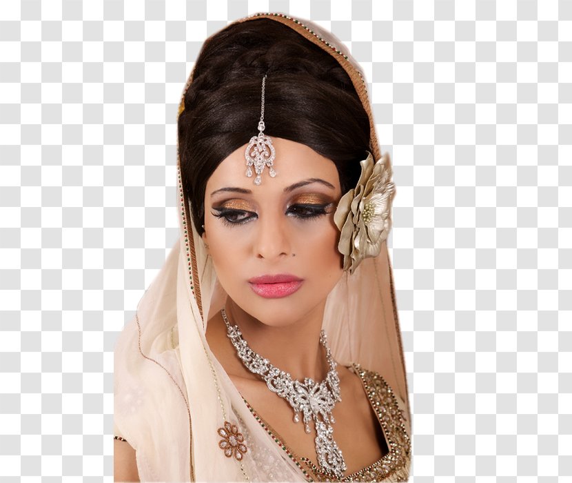 Woman Female Indian People Bride Painting - Wig - Oriental Transparent PNG