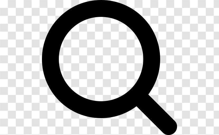 Magnifying Glass Symbol - Oval - Search Transparent PNG