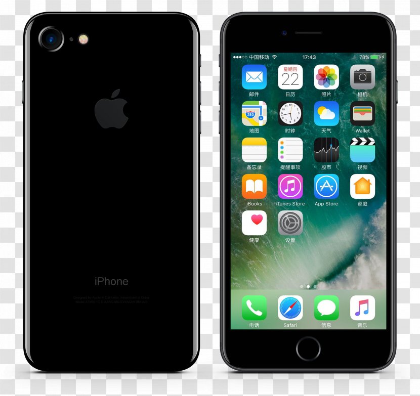 IPhone 6 Plus 7 6s 5 X - Electronic Device - Black Apple Phone Transparent PNG