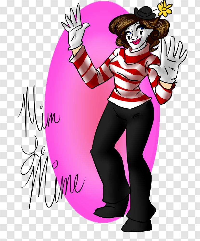 Pink M Costume Finger Clip Art - Cartoon - Clown Transparent PNG