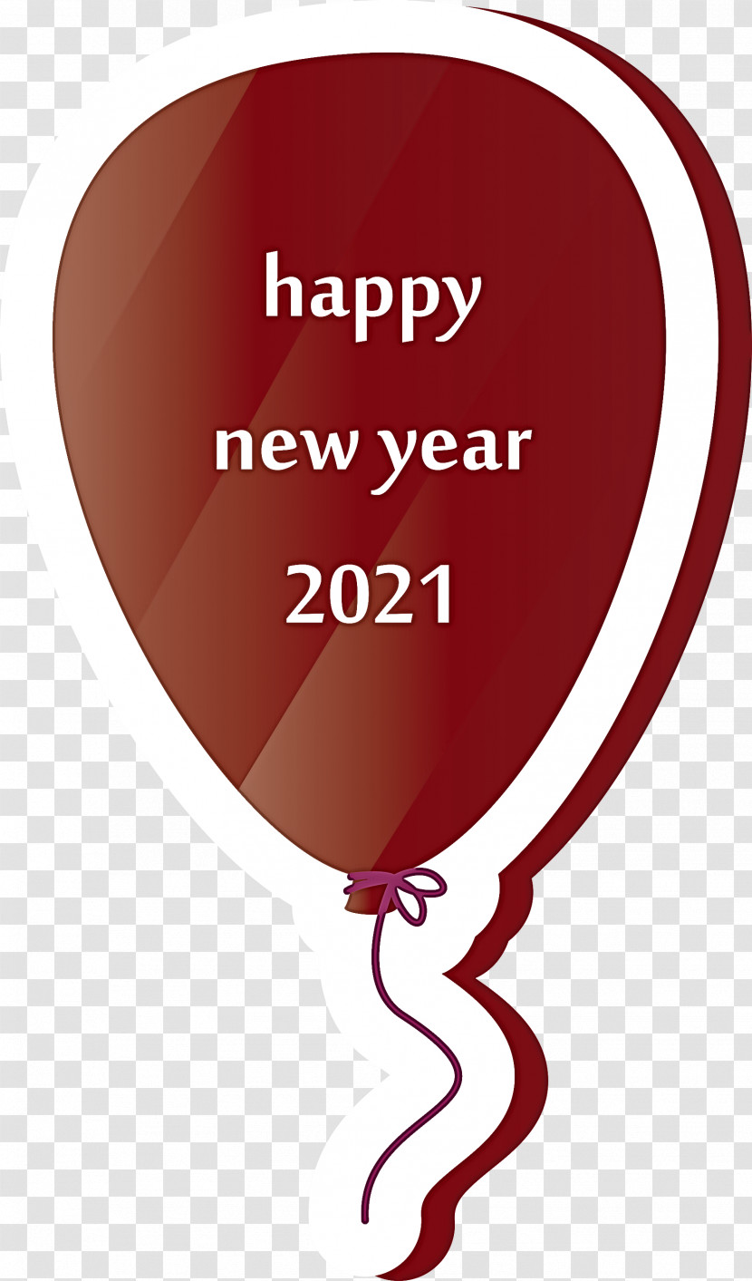 Balloon 2021 Happy New Year Transparent PNG