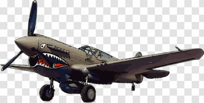 Curtiss P-40 Warhawk Airplane Flying Tigers Fighter Aircraft Clip Art - North American A 36 Apache - Rambo Transparent PNG