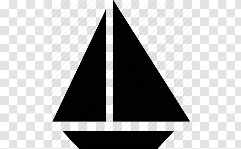 Sailboat Sailing Ship - Monochrome Photography - Icon Free Transparent PNG
