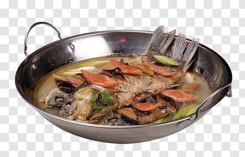 Soup Food Fish Dish - Animal Source Foods - Fried Pot Transparent PNG