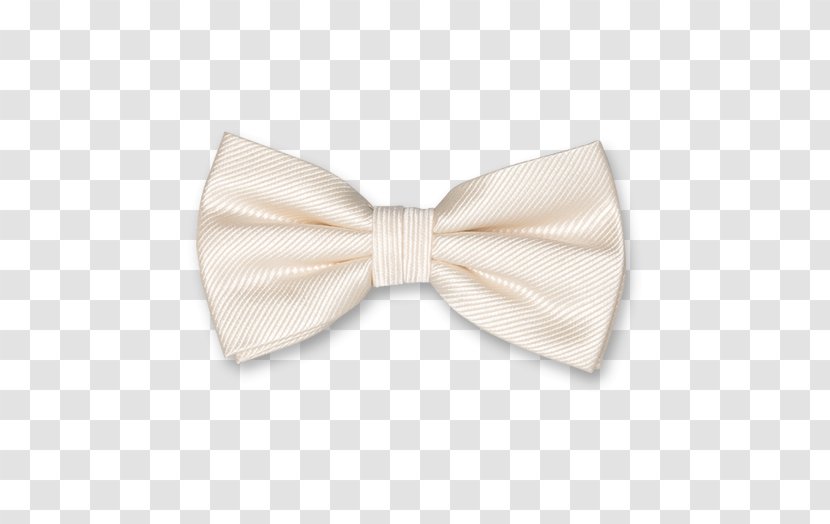 Bow Tie Necktie Ecru White Shirt - Beige Transparent PNG