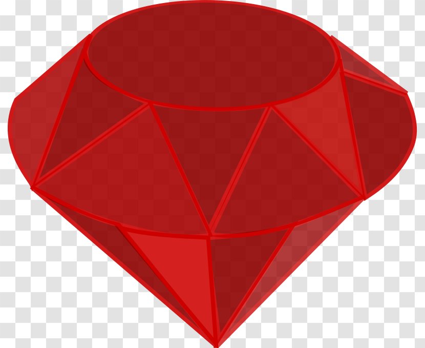 Red Pattern - Heart - Ruby Necklace Cliparts Transparent PNG