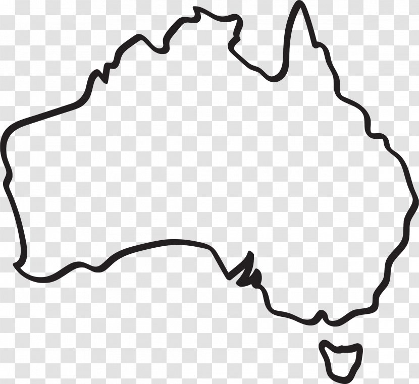 Australia Vector Map Drawing - Royaltyfree Transparent PNG