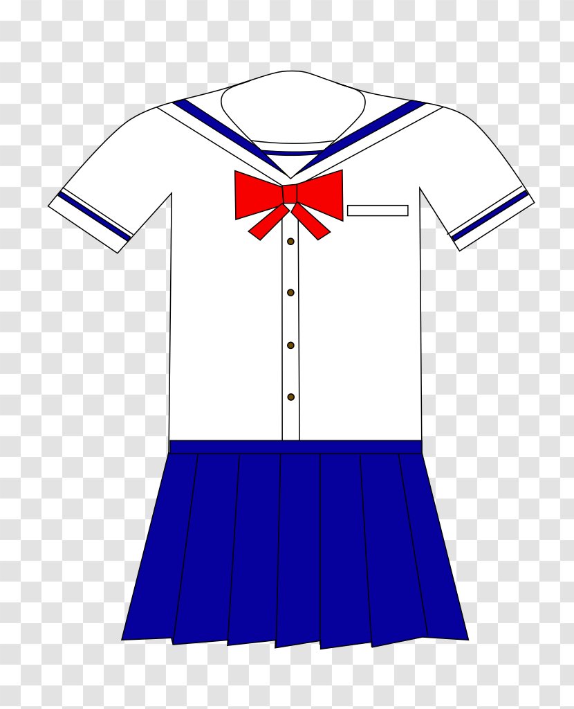 Uniform Drawing Collar Sailor Moon Clothing - Silhouette - White-collar Transparent PNG