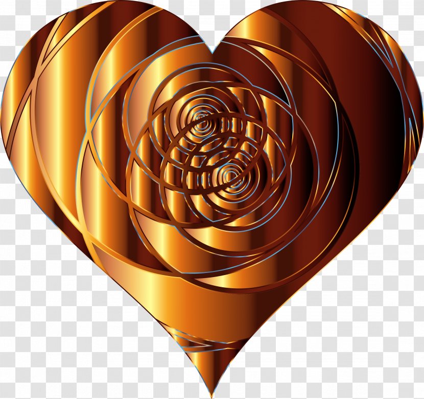 Heart Clip Art - Color - Spiral Transparent PNG