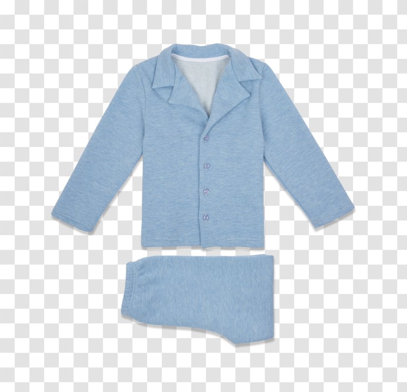 Sleeve Pajamas Nightwear Child Clothing - Blue - Cotton Transparent PNG