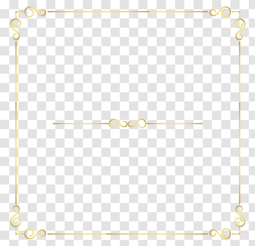 Copyright Plant - Material - Vector Gold Frame Transparent PNG