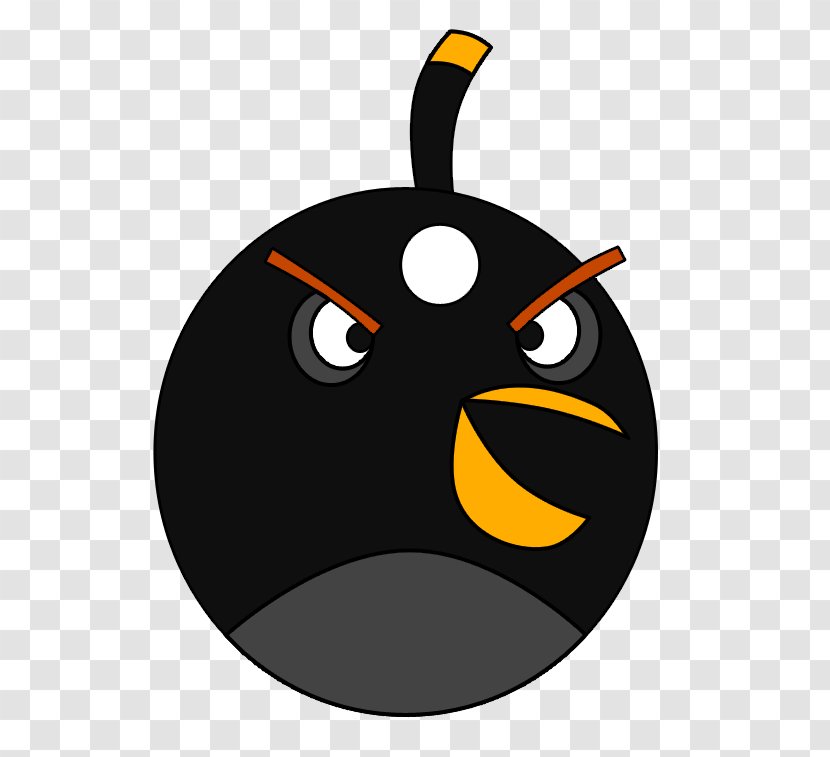 Jack-o'-lantern Beak Clip Art - Jack O Lantern - Angry Bird Black And White Transparent PNG