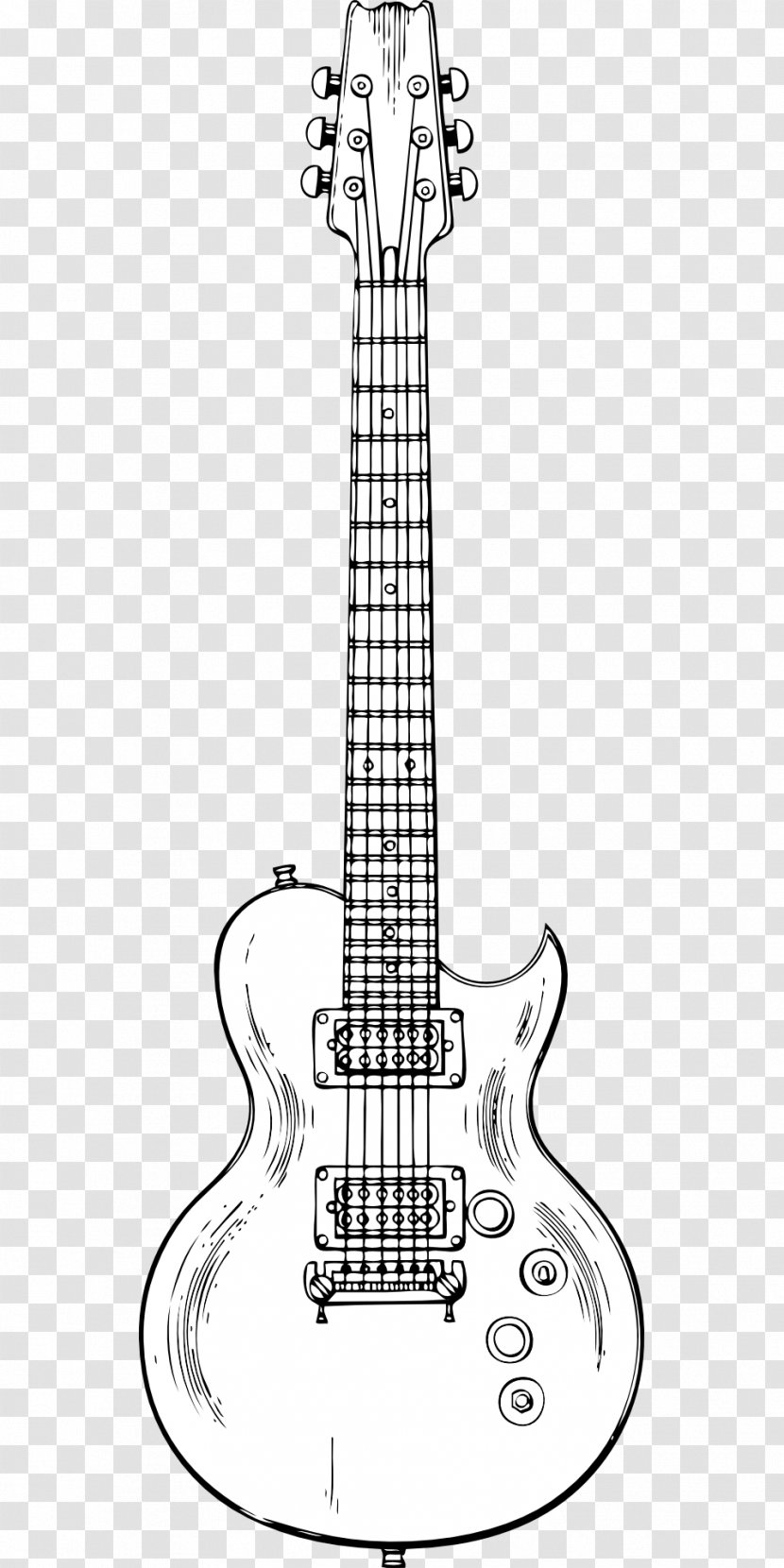 Electric Guitar Bass Clip Art - Watercolor Transparent PNG