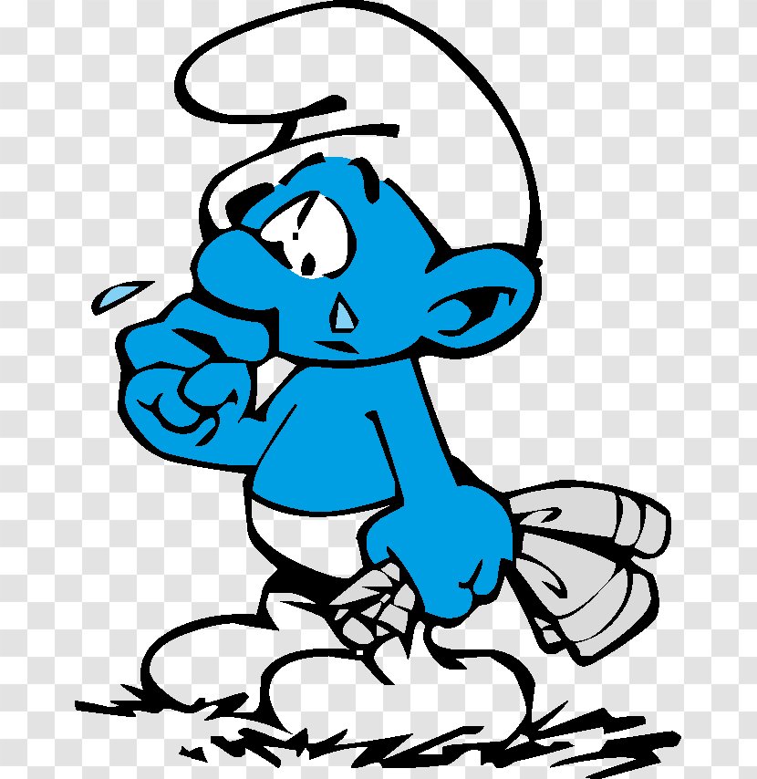 Grouchy Smurf Clumsy Gutsy King The Smurfs - Monochrome Photography - Jokey Background Transparent PNG