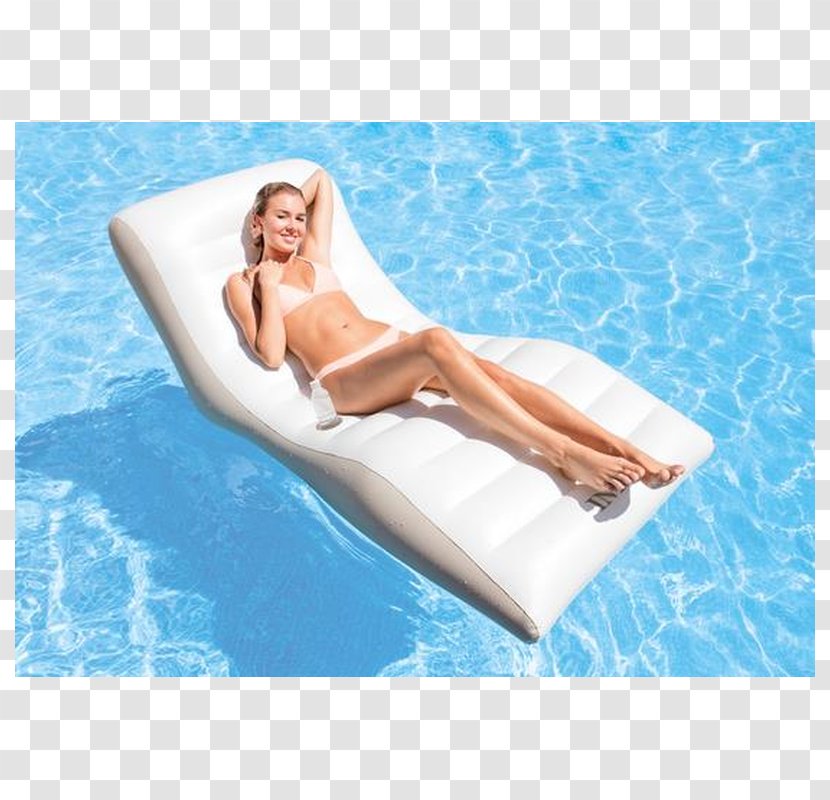Swimming Pool Chair Inflatable Wave Chaise Longue - Frame Transparent PNG