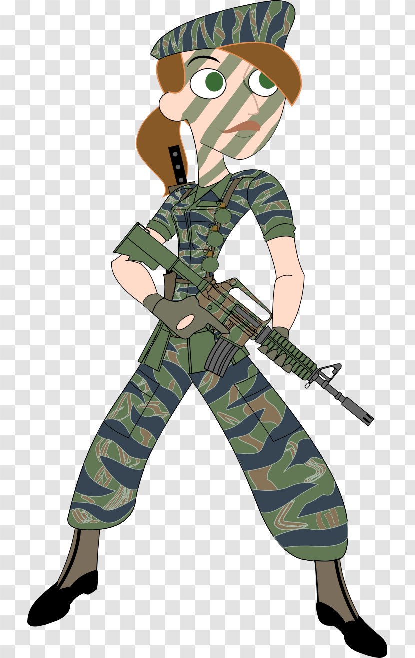 Nana Possible DeviantArt Soldier - Military Camouflage Transparent PNG